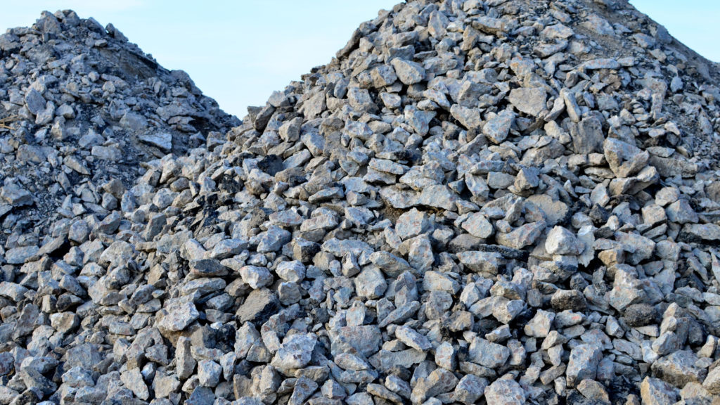 pile of granite stones